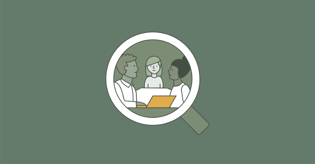 An illustration of a workplace investigation